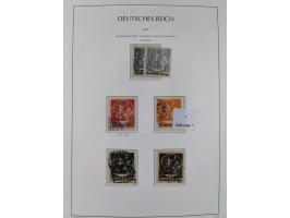 1872/1945, reichhaltige gestempelte Sammlung in 3 Bänden, dabei Brustschilde mit u.a. 21b und 27b + c, danach Mi. 66 (3), 78 