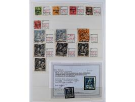 1872/1945, reichhaltige gestempelte Sammlung in 3 Bänden, dabei Brustschilde mit u.a. 21b und 27b + c, danach Mi. 66 (3), 78 