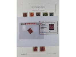 1872/1945, reichhaltige gestempelte Sammlung in 3 Bänden, dabei Brustschilde mit u.a. 21b und 27b + c, danach Mi. 66 (3), 78 