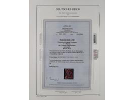 1872/1945, reichhaltige gestempelte Sammlung in 3 Bänden, dabei Brustschilde mit u.a. 21b und 27b + c, danach Mi. 66 (3), 78 