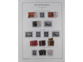 1872/1945, reichhaltige gestempelte Sammlung in 3 Bänden, dabei Brustschilde mit u.a. 21b und 27b + c, danach Mi. 66 (3), 78 