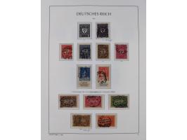 1872/1945, reichhaltige gestempelte Sammlung in 3 Bänden, dabei Brustschilde mit u.a. 21b und 27b + c, danach Mi. 66 (3), 78 