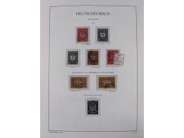 1872/1945, reichhaltige gestempelte Sammlung in 3 Bänden, dabei Brustschilde mit u.a. 21b und 27b + c, danach Mi. 66 (3), 78 