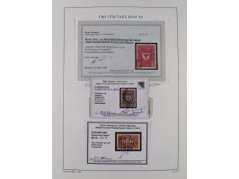 1872/1945, reichhaltige gestempelte Sammlung in 3 Bänden, dabei Brustschilde mit u.a. 21b und 27b + c, danach Mi. 66 (3), 78 