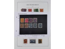 1872/1945, reichhaltige gestempelte Sammlung in 3 Bänden, dabei Brustschilde mit u.a. 21b und 27b + c, danach Mi. 66 (3), 78 