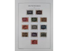 1872/1945, reichhaltige gestempelte Sammlung in 3 Bänden, dabei Brustschilde mit u.a. 21b und 27b + c, danach Mi. 66 (3), 78 