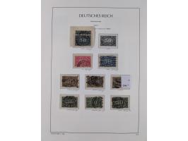 1872/1945, reichhaltige gestempelte Sammlung in 3 Bänden, dabei Brustschilde mit u.a. 21b und 27b + c, danach Mi. 66 (3), 78 