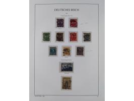 1872/1945, reichhaltige gestempelte Sammlung in 3 Bänden, dabei Brustschilde mit u.a. 21b und 27b + c, danach Mi. 66 (3), 78 