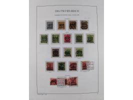 1872/1945, reichhaltige gestempelte Sammlung in 3 Bänden, dabei Brustschilde mit u.a. 21b und 27b + c, danach Mi. 66 (3), 78 