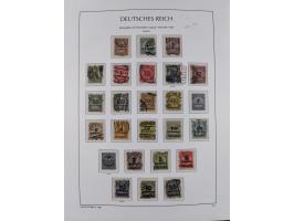 1872/1945, reichhaltige gestempelte Sammlung in 3 Bänden, dabei Brustschilde mit u.a. 21b und 27b + c, danach Mi. 66 (3), 78 