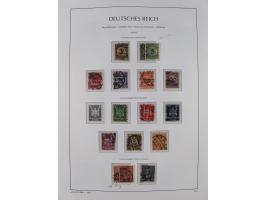 1872/1945, reichhaltige gestempelte Sammlung in 3 Bänden, dabei Brustschilde mit u.a. 21b und 27b + c, danach Mi. 66 (3), 78 