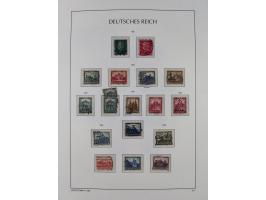 1872/1945, reichhaltige gestempelte Sammlung in 3 Bänden, dabei Brustschilde mit u.a. 21b und 27b + c, danach Mi. 66 (3), 78 