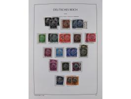 1872/1945, reichhaltige gestempelte Sammlung in 3 Bänden, dabei Brustschilde mit u.a. 21b und 27b + c, danach Mi. 66 (3), 78 