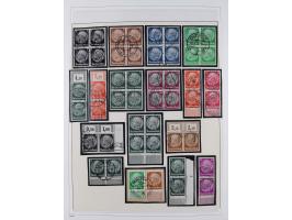1872/1945, reichhaltige gestempelte Sammlung in 3 Bänden, dabei Brustschilde mit u.a. 21b und 27b + c, danach Mi. 66 (3), 78 
