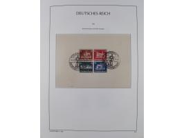 1872/1945, reichhaltige gestempelte Sammlung in 3 Bänden, dabei Brustschilde mit u.a. 21b und 27b + c, danach Mi. 66 (3), 78 