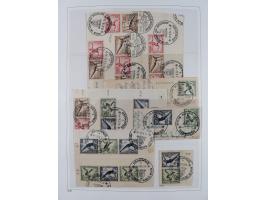 1872/1945, reichhaltige gestempelte Sammlung in 3 Bänden, dabei Brustschilde mit u.a. 21b und 27b + c, danach Mi. 66 (3), 78 