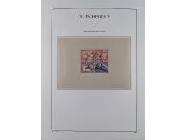 1872/1945, reichhaltige gestempelte Sammlung in 3 Bänden, dabei Brustschilde mit u.a. 21b und 27b + c, danach Mi. 66 (3), 78 