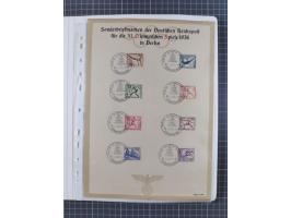 1872/1945, reichhaltige gestempelte Sammlung in 3 Bänden, dabei Brustschilde mit u.a. 21b und 27b + c, danach Mi. 66 (3), 78 