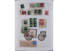 1872/1945, reichhaltige gestempelte Sammlung in 3 Bänden, dabei Brustschilde mit u.a. 21b und 27b + c, danach Mi. 66 (3), 78 