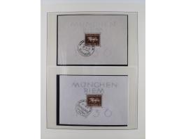 1872/1945, reichhaltige gestempelte Sammlung in 3 Bänden, dabei Brustschilde mit u.a. 21b und 27b + c, danach Mi. 66 (3), 78 