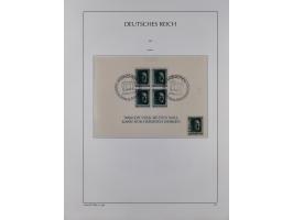 1872/1945, reichhaltige gestempelte Sammlung in 3 Bänden, dabei Brustschilde mit u.a. 21b und 27b + c, danach Mi. 66 (3), 78 