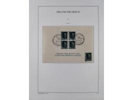 1872/1945, reichhaltige gestempelte Sammlung in 3 Bänden, dabei Brustschilde mit u.a. 21b und 27b + c, danach Mi. 66 (3), 78 