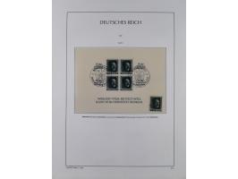 1872/1945, reichhaltige gestempelte Sammlung in 3 Bänden, dabei Brustschilde mit u.a. 21b und 27b + c, danach Mi. 66 (3), 78 