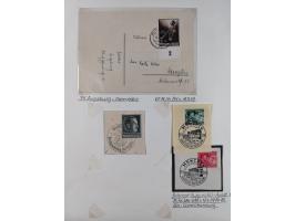 1872/1945, reichhaltige gestempelte Sammlung in 3 Bänden, dabei Brustschilde mit u.a. 21b und 27b + c, danach Mi. 66 (3), 78 