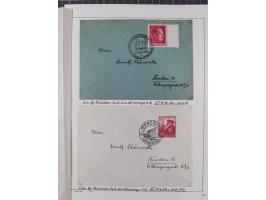 1872/1945, reichhaltige gestempelte Sammlung in 3 Bänden, dabei Brustschilde mit u.a. 21b und 27b + c, danach Mi. 66 (3), 78 