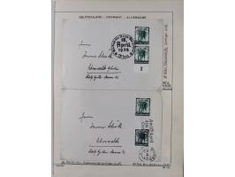 1872/1945, reichhaltige gestempelte Sammlung in 3 Bänden, dabei Brustschilde mit u.a. 21b und 27b + c, danach Mi. 66 (3), 78 