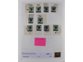 1872/1945, reichhaltige gestempelte Sammlung in 3 Bänden, dabei Brustschilde mit u.a. 21b und 27b + c, danach Mi. 66 (3), 78 
