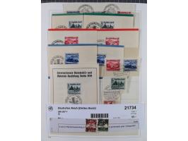 1872/1945, reichhaltige gestempelte Sammlung in 3 Bänden, dabei Brustschilde mit u.a. 21b und 27b + c, danach Mi. 66 (3), 78 