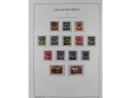 1872/1945, reichhaltige gestempelte Sammlung in 3 Bänden, dabei Brustschilde mit u.a. 21b und 27b + c, danach Mi. 66 (3), 78 