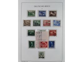 1872/1945, reichhaltige gestempelte Sammlung in 3 Bänden, dabei Brustschilde mit u.a. 21b und 27b + c, danach Mi. 66 (3), 78 