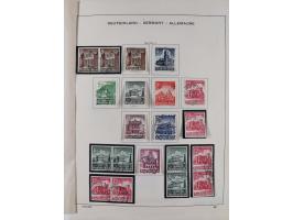 1872/1945, reichhaltige gestempelte Sammlung in 3 Bänden, dabei Brustschilde mit u.a. 21b und 27b + c, danach Mi. 66 (3), 78 