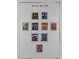 1872/1945, reichhaltige gestempelte Sammlung in 3 Bänden, dabei Brustschilde mit u.a. 21b und 27b + c, danach Mi. 66 (3), 78 