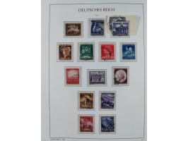 1872/1945, reichhaltige gestempelte Sammlung in 3 Bänden, dabei Brustschilde mit u.a. 21b und 27b + c, danach Mi. 66 (3), 78 