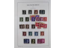 1872/1945, reichhaltige gestempelte Sammlung in 3 Bänden, dabei Brustschilde mit u.a. 21b und 27b + c, danach Mi. 66 (3), 78 