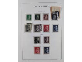 1872/1945, reichhaltige gestempelte Sammlung in 3 Bänden, dabei Brustschilde mit u.a. 21b und 27b + c, danach Mi. 66 (3), 78 