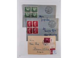 1872/1945, reichhaltige gestempelte Sammlung in 3 Bänden, dabei Brustschilde mit u.a. 21b und 27b + c, danach Mi. 66 (3), 78 