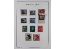 1872/1945, reichhaltige gestempelte Sammlung in 3 Bänden, dabei Brustschilde mit u.a. 21b und 27b + c, danach Mi. 66 (3), 78 