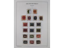 1872/1945, reichhaltige gestempelte Sammlung in 3 Bänden, dabei Brustschilde mit u.a. 21b und 27b + c, danach Mi. 66 (3), 78 