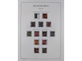 1872/1945, reichhaltige gestempelte Sammlung in 3 Bänden, dabei Brustschilde mit u.a. 21b und 27b + c, danach Mi. 66 (3), 78 