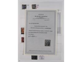 1872/1945, reichhaltige gestempelte Sammlung in 3 Bänden, dabei Brustschilde mit u.a. 21b und 27b + c, danach Mi. 66 (3), 78 