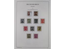 1872/1945, reichhaltige gestempelte Sammlung in 3 Bänden, dabei Brustschilde mit u.a. 21b und 27b + c, danach Mi. 66 (3), 78 