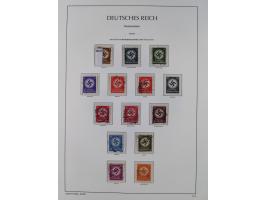 1872/1945, reichhaltige gestempelte Sammlung in 3 Bänden, dabei Brustschilde mit u.a. 21b und 27b + c, danach Mi. 66 (3), 78 
