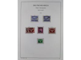 1872/1945, reichhaltige gestempelte Sammlung in 3 Bänden, dabei Brustschilde mit u.a. 21b und 27b + c, danach Mi. 66 (3), 78 