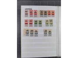 1923, OPD-Drucke, postfrische Sammlung von etwa 250 Stück, nach Orten sortiert, dabei Münster 289a und 293 (signiert Infla bz