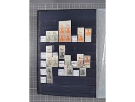1915/44 (ca.), postfrische, wenig ungebrauchte und gestempelte Partie Oberrandstücke, einige 100 Stück, überwiegend Infla mit