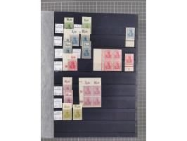 1915/44 (ca.), postfrische, wenig ungebrauchte und gestempelte Partie Oberrandstücke, einige 100 Stück, überwiegend Infla mit